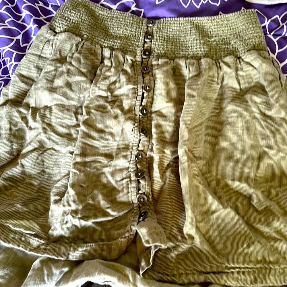 Green skirt
